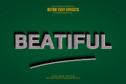 Editable Retro Vector Text Effect, a Plug-in Add-On by Photoshop Action (Thumbnail 10 of 11)