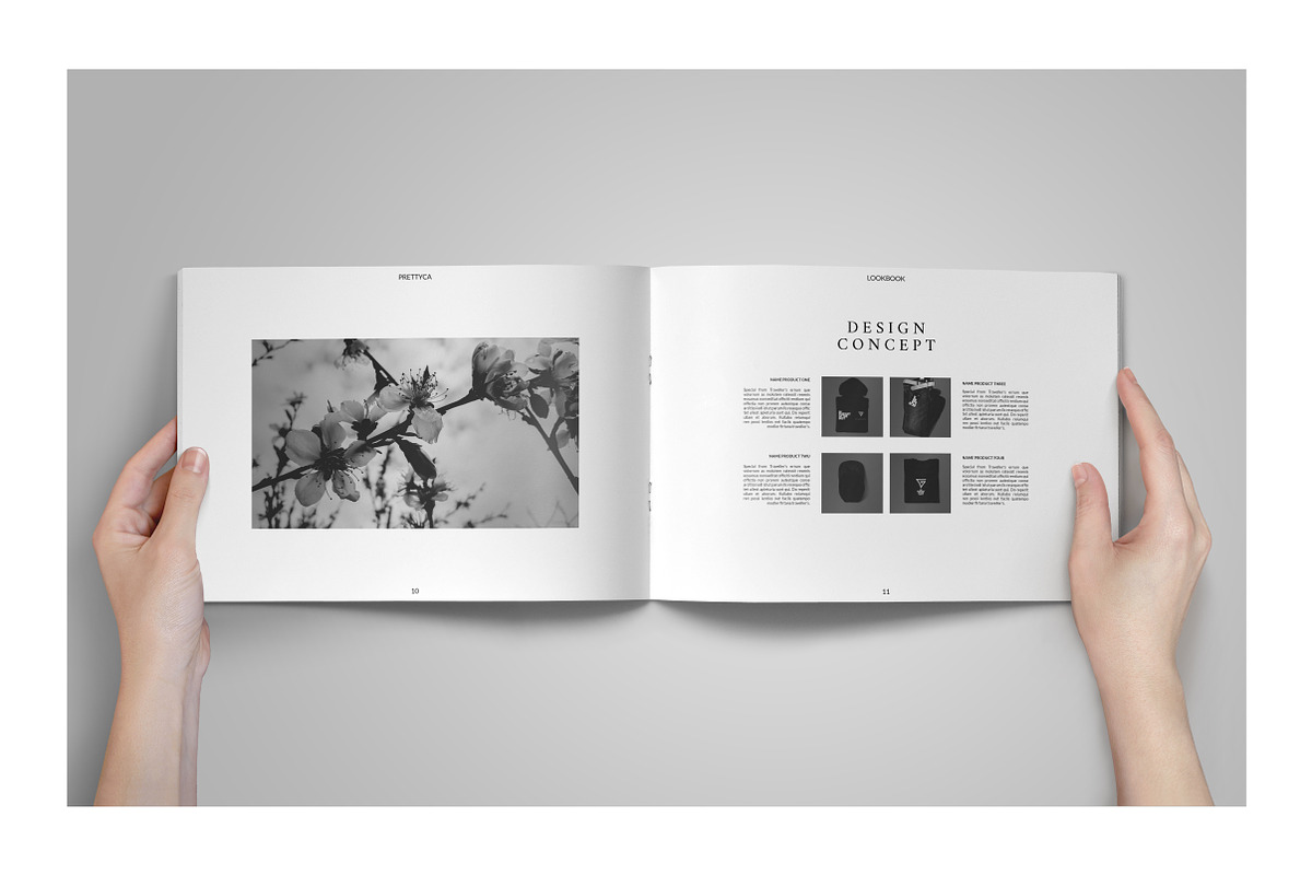 Prettyca Lookbook, a Brochure Template by Firtana (Photo 3 of 14)