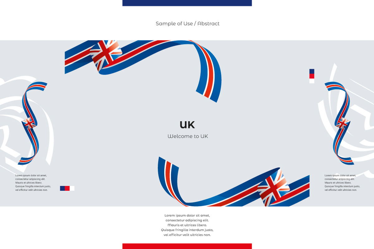 UK flag ribbon vector, a Templates & Theme by Simbos (Photo 9 of 9)