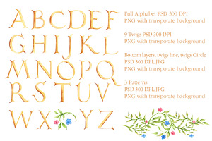 Floral Alphabet