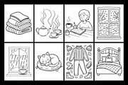 Cozy Hygge Moments Coloring Book, a Decorative Illustration by Design Station (Thumbnail 3 of 3)