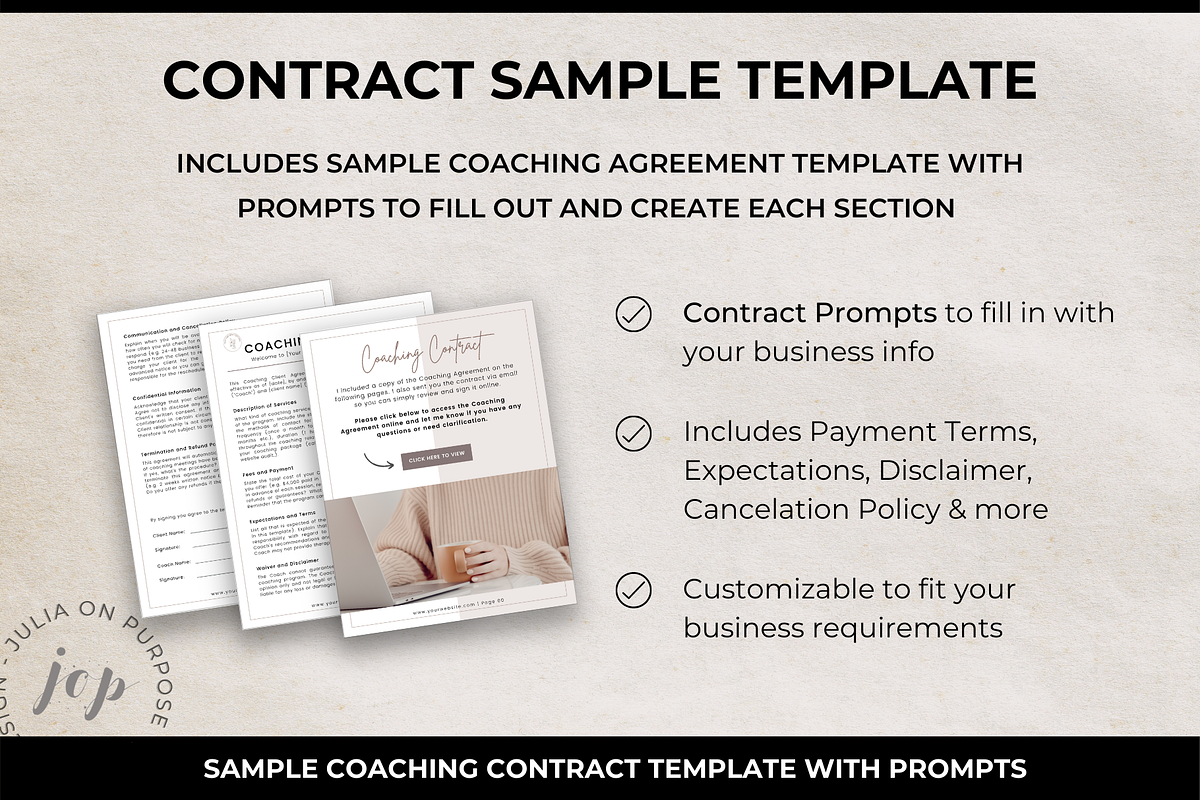 Coaching Welcome Packet Template preview 7