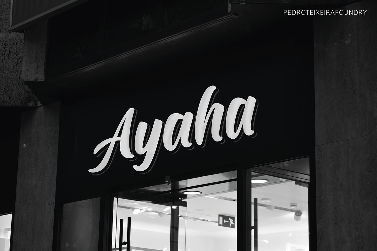 Ayaha, a Script Font by vectalex (Photo 1 of 6)
