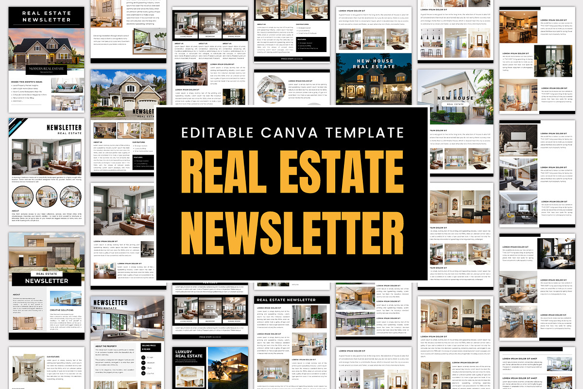 Real Estate Newsletter Template, a Print Template by Designmela01 (Photo 1 of 10)