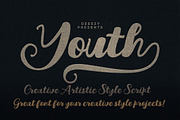 Youth Script Font, a Script Font by Deeezy (Thumbnail 1 of 8)