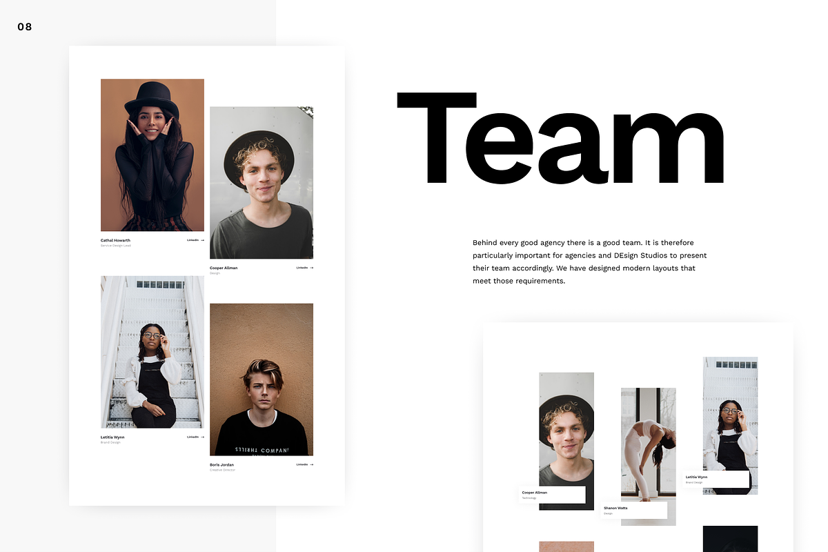 SALE -Werk UI Kit 110 modern layouts, an UI Kit Template by Ghostpixel (Photo 8 of 13)
