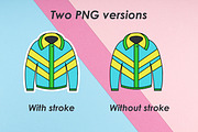 Retro pop art sticker bundle, an Object Illustration by JulyGart (Thumbnail 4 of 6)