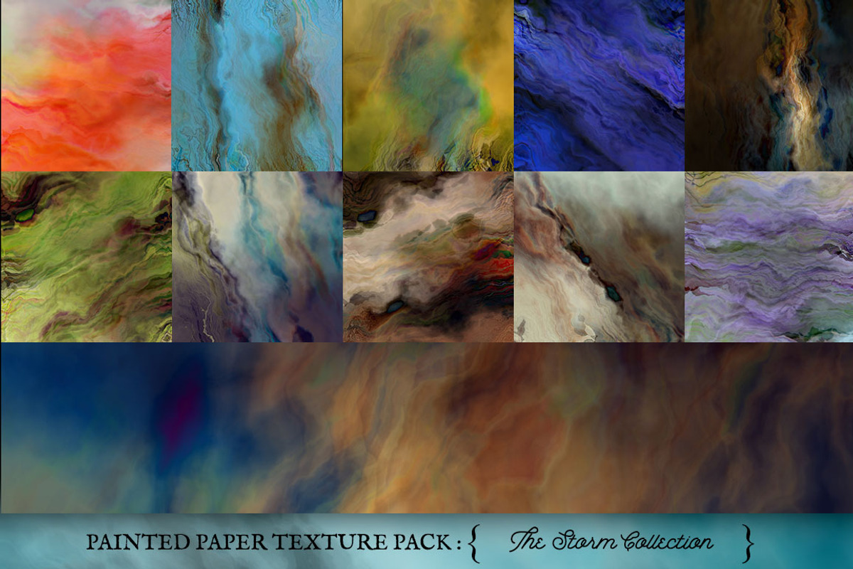 Painted Paper Texture Storm, a Texture Graphic by Eclectic Anthology