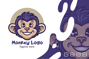 Monkey Logo Vector