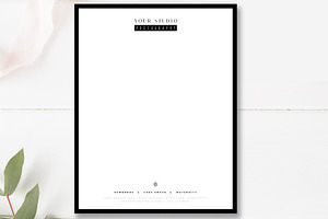 Letterhead Template With Card