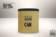 Round Tall Tin Can Packaging Mockup, a Cups & Container Mockup by INCDesign (Thumbnail 3 of 7)