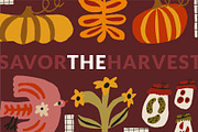 Autumn Blocks Fall Elements Clipart, a Seasonal Illustration by Olia (Thumbnail 28 of 28)