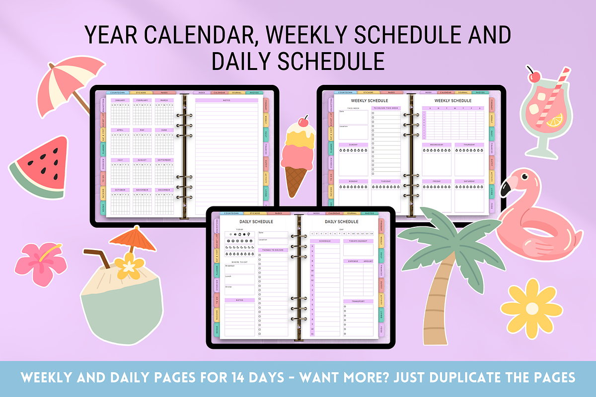 Fun Digital Travel Planner, a Templates & Theme by SunshineStudioBoutique (Photo 3 of 8)