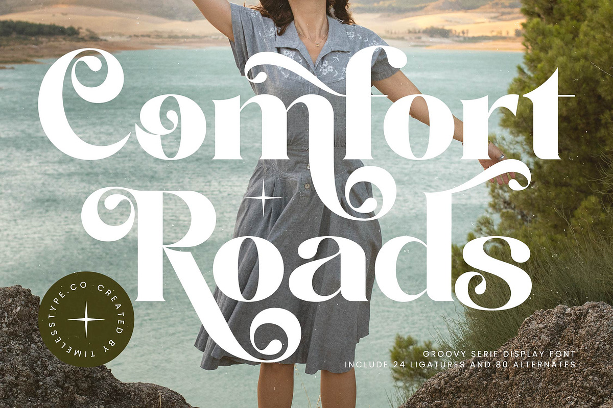 Comfort Roads Groovy Serif Font, a Serif Font by timelesstype.co (Photo 1 of 20)