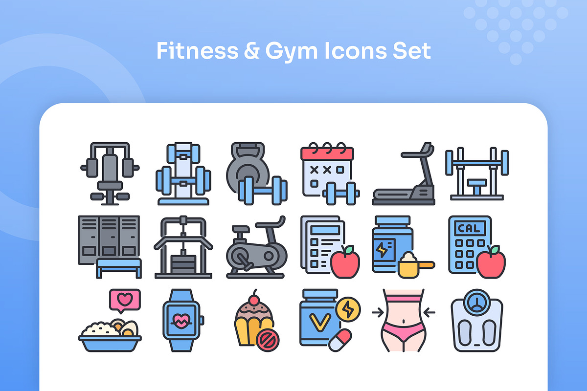 Fitness & Gym Icons - Filled Line, an Icon by Kmg Design (Photo 2 of 3)
