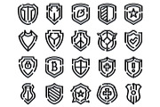 Shield icons vector set providing, an Object Graphic by pikepicture (Thumbnail 2 of 3)