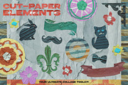 Cut‑Paper Elements: 700+ PNG Kit, an Object Graphic by Megan Aili Designs (Thumbnail 10 of 15)