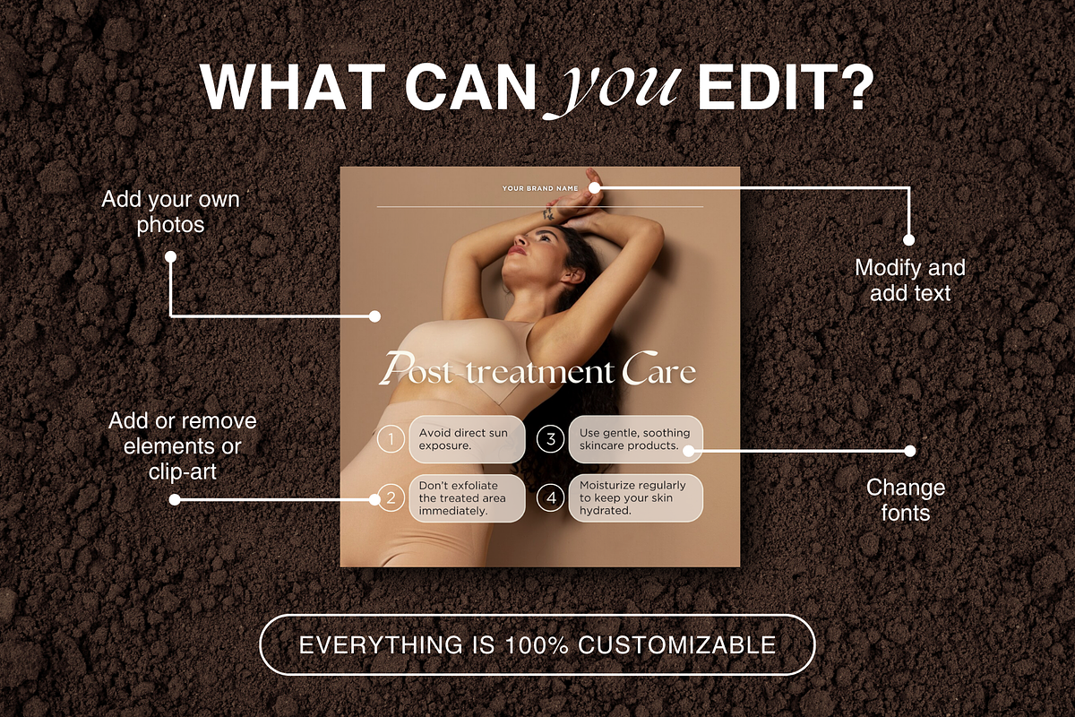 Waxing Hair Removal Instagram Canva, a Social Media Template by DesignsbyMariaStudio (Photo 10 of 10)