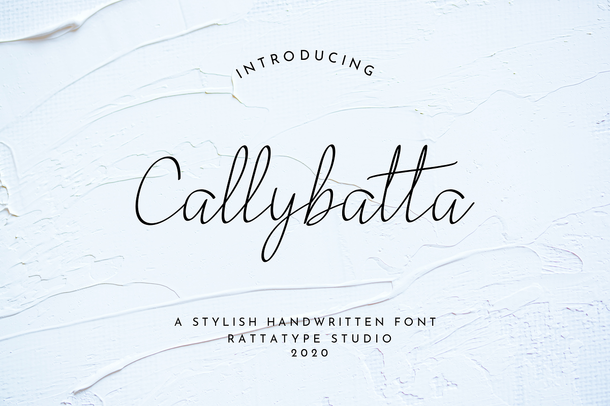 Callybatta Handwritten Font, a Handwritten Font by Riswan Ratta (Photo 1 of 10)