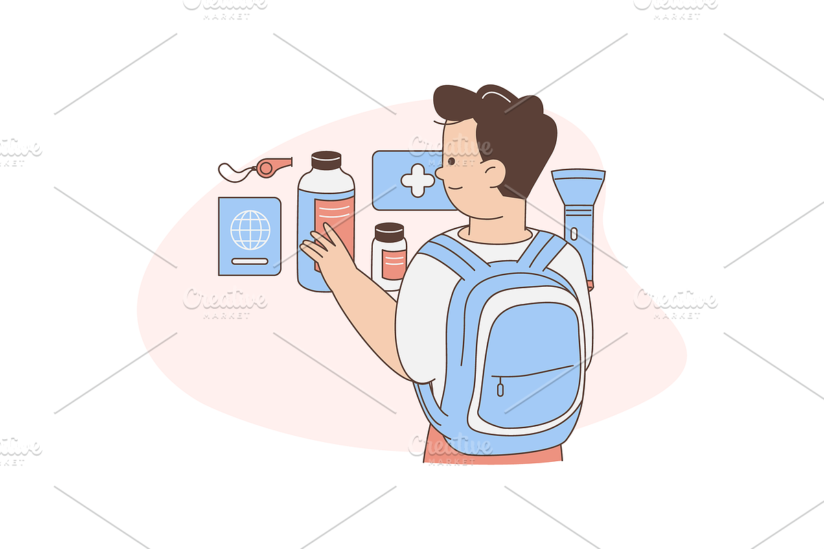 Earthquake Safety Illustration, an Object Graphic by Jump Studio (Photo 10 of 12)