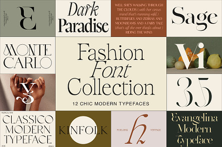 The Fashion Font Collection