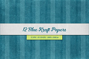 12 Blue Kraft Papers, a Texture Graphic by Orange Fox (Thumbnail 5 of 5)