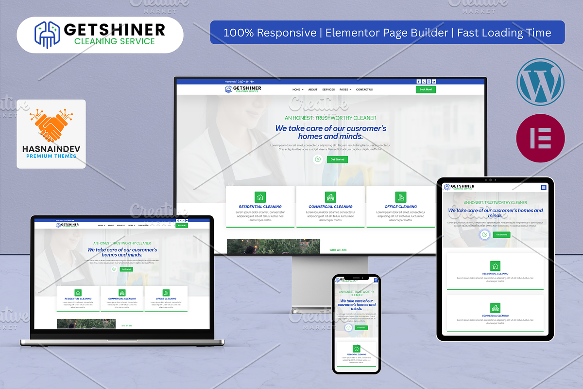 Limousine & Window Cleaning Service, a WordPress Template by HasnainDEV (Photo 1 of 6)