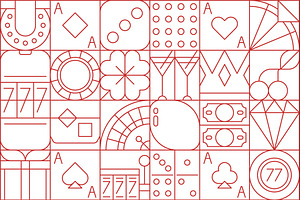Casino gambling geometric pattern, a Technology Illustration by Vector Tradition