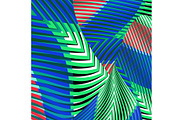 Blue Folded Stripes, a Background Graphic by Sharon Schwalbe (Thumbnail 5 of 6)