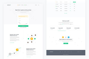 Alertbitcoin — Single Page PSD