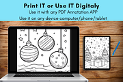 Christmas Coloring Pages for Kids, a Brochure Template by LA Design (Thumbnail 8 of 10)