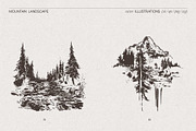 Mountain Landscape Illustrations, an Empty State Illustration by TheMountBirdStudio (Thumbnail 5 of 15)