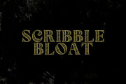 Scribble Bloat Serif Font, a Handwritten Font by Nickhard (Thumbnail 1 of 6)