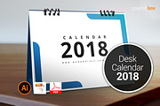 Desk Calendar 2018_V4, a Stationery Template by graphicbox (Thumbnail 1 of 7)