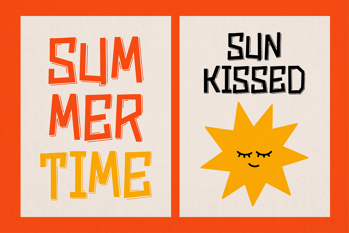 Rumble Block | Hand Drawn Display, a Handwritten Font by gracetype_studio (Photo 2 of 12)