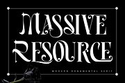 Massive Resource - Elegant Font, a Serif Font by 177Studio (Thumbnail 1 of 8)