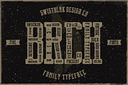 Brch Family Typeface, a Serif Font by Swistblnk Std. (Thumbnail 1 of 4)