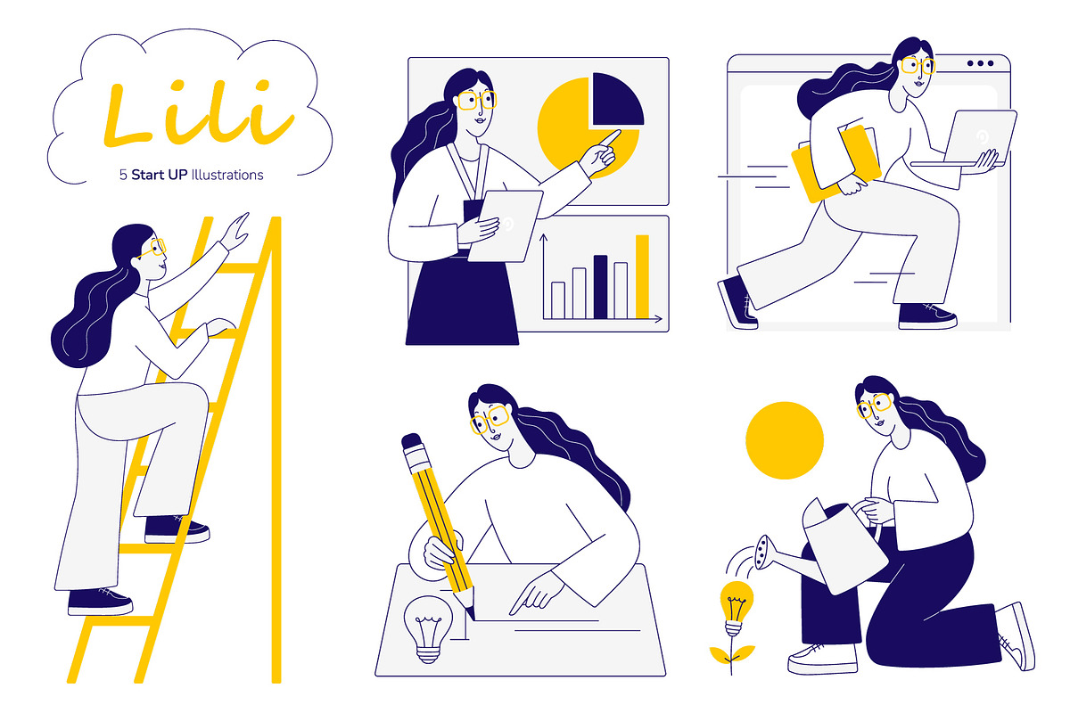 StartUp Illustrations, a Person Illustration by Kalash (Photo 1 of 3)
