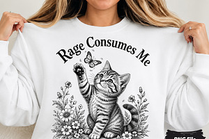 Rage Consumes Me PNG, a Seasonal Illustration by DreamCafeArt