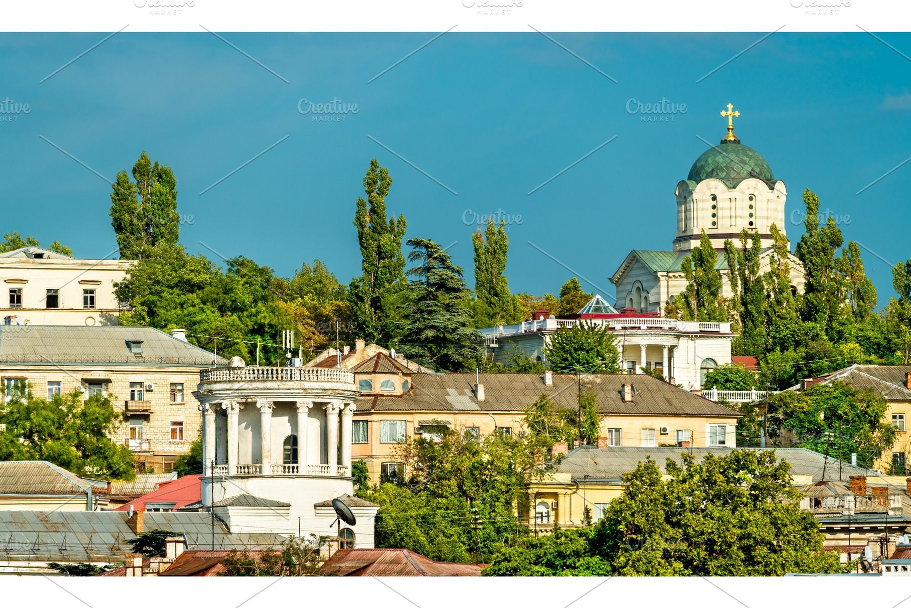 Skyline of sevastopol with st stock photo containing sevastopol and crimea, an Architecture Photo by Leonid Andronov