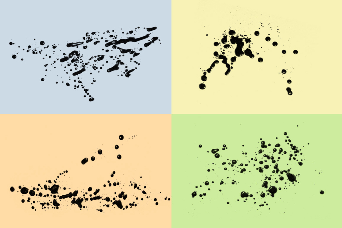Oil Drip Brushes, a Texture Graphic by CreativeFetch (Photo 2 of 2)
