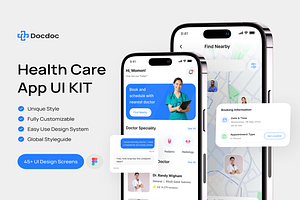 Docdoc - Doctor & Health Care UI KIT