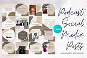 Podcast Instagram CANVA Template, a Social Media Template by Chantelle T Illustrations (Thumbnail 1 of 5)