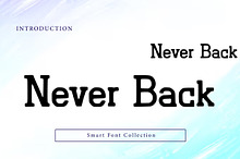 Never back