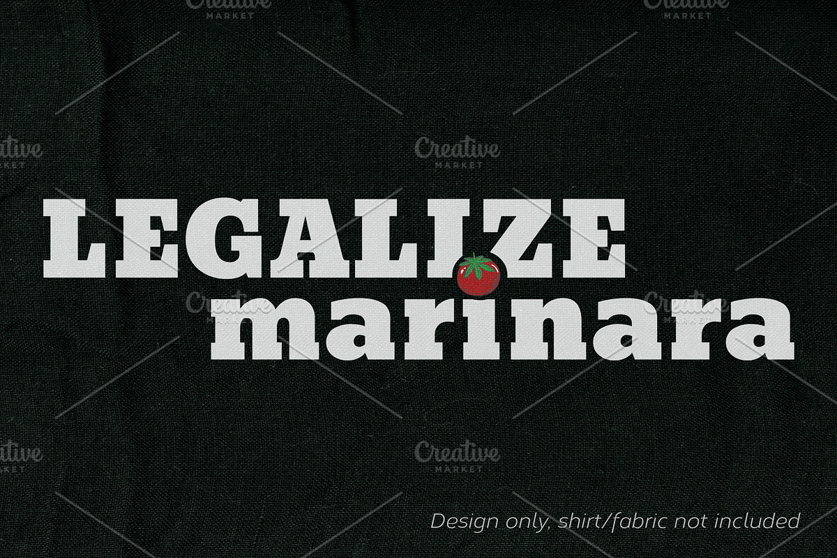 Legalize Marinara, Design Only, an Illustration by Violet on CreativeMarket (Photo 4 of 4)