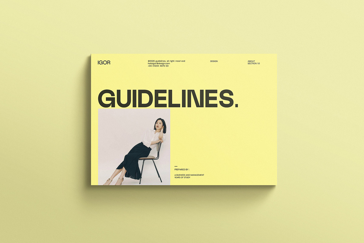 iGOR | Brand Guidelines, a Branding & Logo Template by creathrivestudio (Photo 10 of 11)
