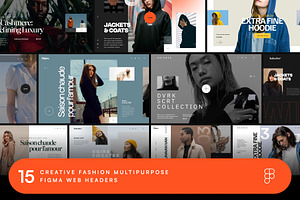 Olqinu - Figma Fashion Web Headers