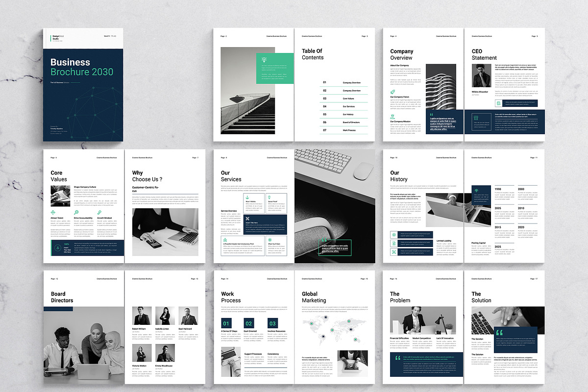 Business Brochure Template, a Brochure Template by DesignCrest (Photo 12 of 13)