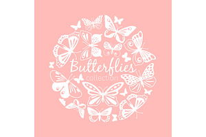 Butterflies Circle Pattern