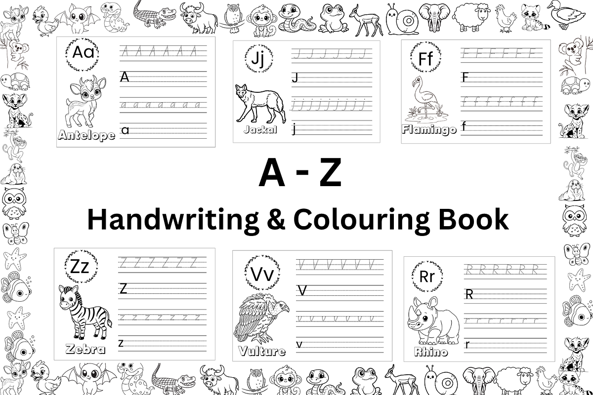 Animal coloring Book for Kids, an Education Illustration by Noorist (Photo 1 of 28)